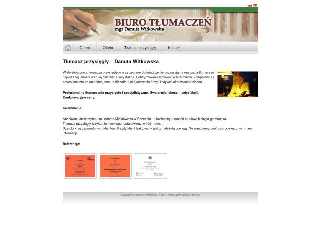 Biuro Tłumaczeń Danuta Witkowska