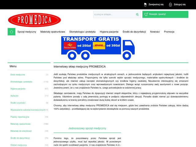 Internetowy sklep medyczny PROMEDICA